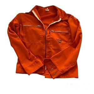 Vintage Workwear Orange Jacket